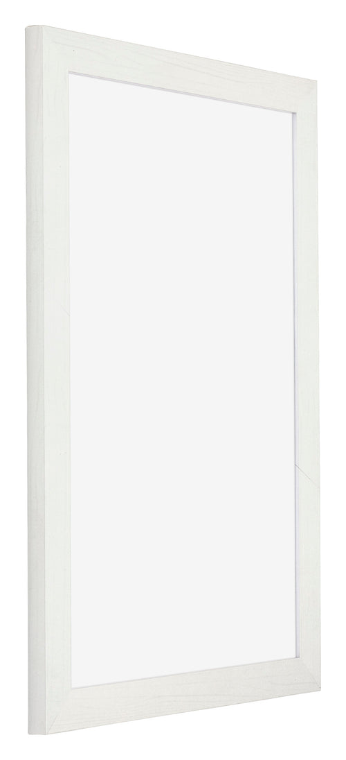 Mura MDF Bilderrahmen 62x93cm Weiss Gewischt Vorne Schräg | Yourdecoration.at