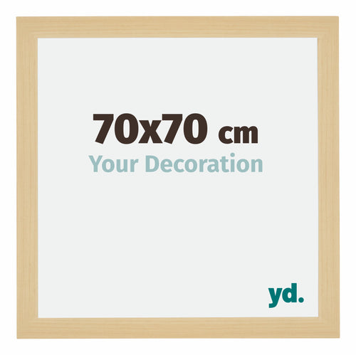 Mura MDF Bilderrahmen 70x70cm Ahorn Dekor Vorne Messe | Yourdecoration.at