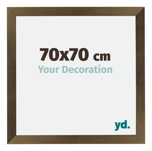 Mura MDF Bilderrahmen 70x70cm Bronze Dekor Vorne Messe | Yourdecoration.at