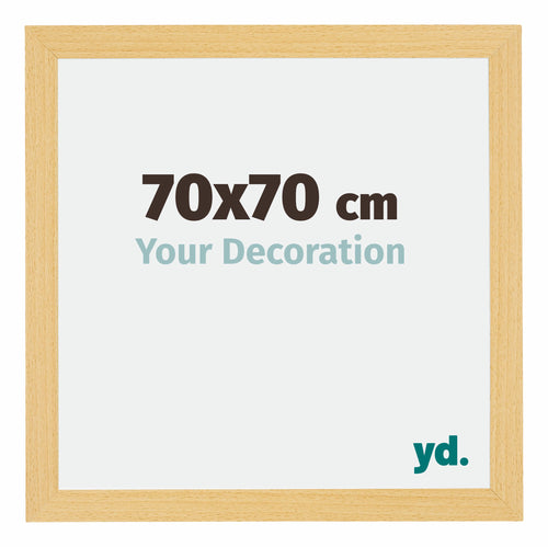 Mura MDF Bilderrahmen 70x70cm Buche Dekor Vorne Messe | Yourdecoration.at