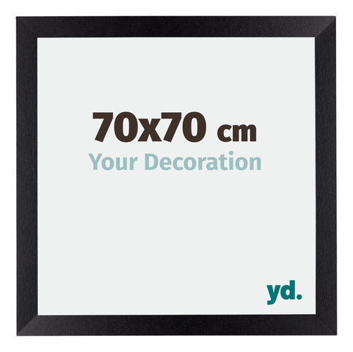 Mura MDF Bilderrahmen 70x70cm Schwarz Matt Vorne Messe | Yourdecoration.at