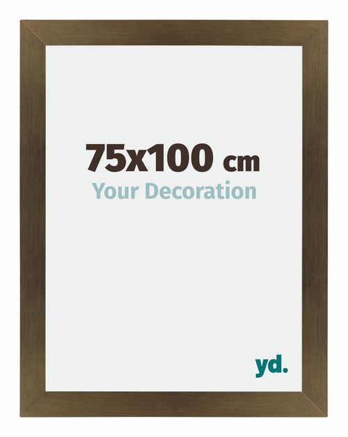 Mura MDF Bilderrahmen 75x100cm Bronze Dekor Vorne Messe | Yourdecoration.at