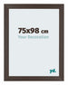 Mura MDF Bilderrahmen 75x98cm Eiche Dunkel Vorne Messe | Yourdecoration.at