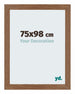 Mura MDF Bilderrahmen 75x98cm Eiche Rustikal Vorne Messe | Yourdecoration.at