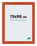 Mura MDF Bilderrahmen 75x98cm Orange Vorne Messe | Yourdecoration.at