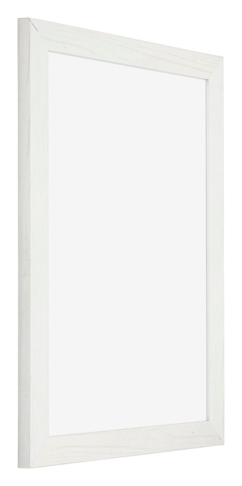 Mura MDF Bilderrahmen 75x98cm Weiss Gewischt Vorne Schrag | Yourdecoration.at