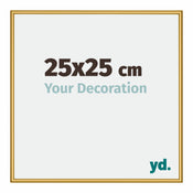 New York Aluminium Bilderrahmen 25x25cm Gold Glanz Vorne Messe | Yourdecoration.at