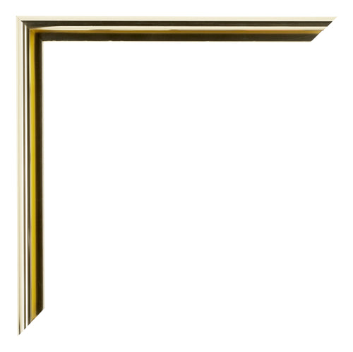 New York Aluminium Bilderrahmen 25x35 Gold Glanz Detail Ecke | Yourdecoration.at