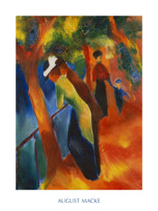 PGM AM 304 August Macke Strada soleggiata Kunstdruck 60x80cm | Yourdecoration.at