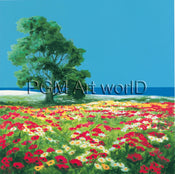 PGM RON 03 RobiN Der alte Baum und das Meer Kunstdruck 70x70cm | Yourdecoration.at