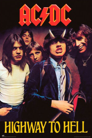 Poster Acdc Highway To Hell 61x91 5cm Grupo Erik GPE5915 | Yourdecoration.at