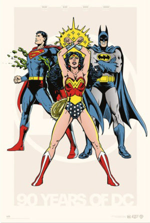 Poster Dc Comics 90Th Anniversary 61x91 5cm Grupo Erik GPE5848 | Yourdecoration.at