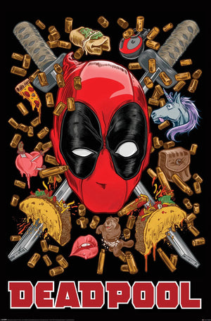 Poster Deadpool Chimichanga 61x91 5cm PP2402114 | Yourdecoration.at