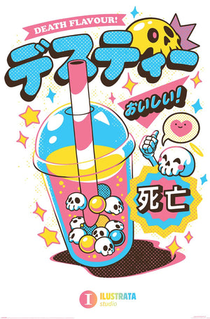 Poster Ilustrata Death Bubble Tea 61x91 5cm PP2401895 | Yourdecoration.at