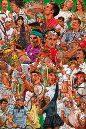 Poster Legendary Tennis Players 61x91 5cm Grupo Erik GPE5877 | Yourdecoration.at