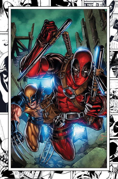 Poster Marvel Comics Wolverine and Deadpool 61x91 5cm PP2400604 | Yourdecoration.at