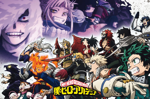 Poster My Hero Academia Heroes Vs Vilains 91 5x61cm Abystyle GBYDCO616 | Yourdecoration.at
