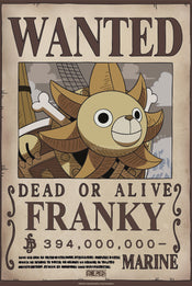 Poster One Piece Wanted Franky Wano 38x52cm Abystyle GBYDCO645 | Yourdecoration.at