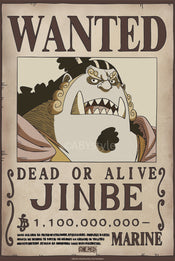 Poster One Piece Wanted Jinbe Wano 38x52cm Abystyle GBYDCO623 | Yourdecoration.at
