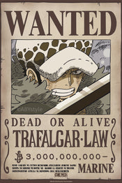 Poster One Piece Wanted Law Wano 38x52cm Abystyle GBYDCO626 | Yourdecoration.at