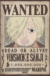 Poster One Piece Wanted Sanji Wano 38x52cm Abystyle GBYDCO625 | Yourdecoration.at