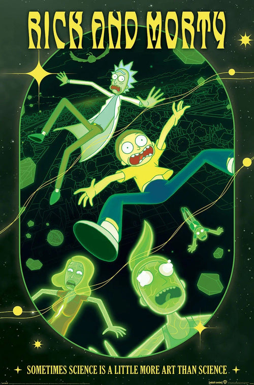 Poster Rick and Morty Rave Rickrival 61x91 5cm PP35423 | Yourdecoration.at