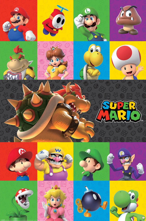 Poster Super Mario Characters 61x91 5cm PP2402577 | Yourdecoration.at