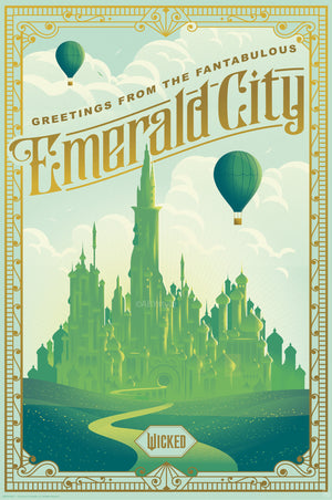 Poster Wicked Emerald City 61x91 5cm Abystyle GBYDCO702 | Yourdecoration.at