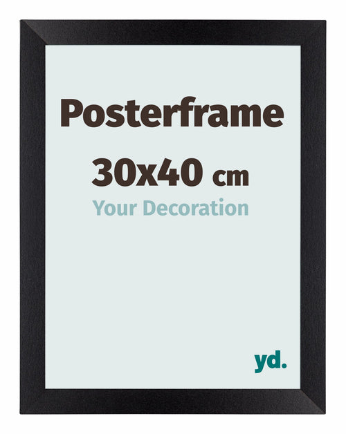 Posterrahmen 30x40cm Schwarz Matt MDF Parma Messe | Yourdecoration.at