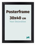 Posterrahmen 30x40cm Schwarz Matt MDF Parma Messe | Yourdecoration.at