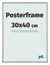 Posterrahmen 30x40cm Silber Kunststoff Paris Messe | Yourdecoration.at