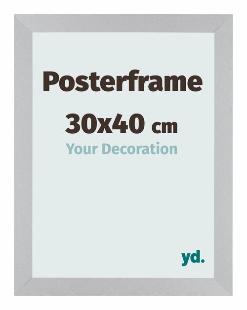 Posterrahmen 30x40cm Silber MDF Parma Messe | Yourdecoration.at