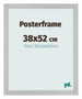 Posterrahmen 38x52cm Silber MDF Parma Messe | Yourdecoration.at