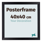 Posterrahmen 40x40cm Schwarz Matt MDF Parma Messe | Yourdecoration.at