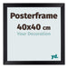 Posterrahmen 40x40cm Schwarz Matt MDF Parma Messe | Yourdecoration.at