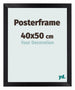 Posterrahmen 40x50cm Schwarz Matt MDF Parma Messe | Yourdecoration.at