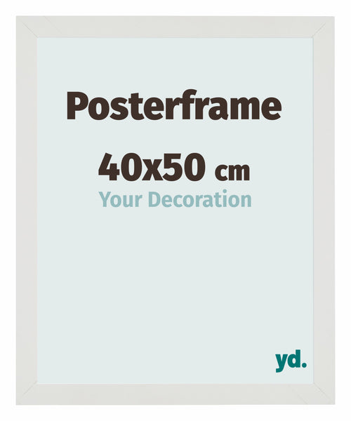 Posterrahmen 40x50cm Weiss Matt MDF Parma Messe | Yourdecoration.at