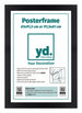 Posterrahmen 61x91,5cm Schwarz MDF Vorne Inlay | Yourdecoration.at