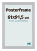 Posterrahmen 61x91,5cm Silber MDF Parma Messe | Yourdecoration.at