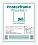 Posterrahmen Kunststoff 38x52cm Weiss Hochglanz Vorne Messe | Yourdecoration.at