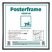 Posterrahmen Kunststoff 40x40cm Schwarz Matt Vorne Messe | Yourdecoration.at