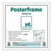 Posterrahmen Kunststoff 40x40cm Weiss Hochglanz Vorne Messe | Yourdecoration.at