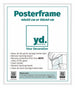 Posterrahmen Kunststoff 40x50cm Weiss Hochglanz Vorne Messe | Yourdecoration.at