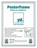 Posterrahmen Kunststoff 60x80cm Silber Vorne Messe | Yourdecoration.at