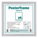 Posterrahmen MDF 40x40cm Matt Silber Vorne Messe | Yourdecoration.at