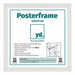 Posterrahmen MDF 40x40cm Weiss Matt Vorne Messe | Yourdecoration.at