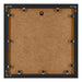 Tucson Aluminium Bilderrahmen 20x20cm Schwarz Gebürstet Rucksteite | Yourdecoration.at