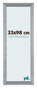 Tucson Aluminium Bilderrahmen 33x98cm Silber Geburstet Vorne Messe | Yourdecoration.at