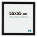 Tucson Aluminium Bilderrahmen 55x55cm Schwarz Gebürstet Vorne Messe | Yourdecoration.at