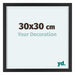 Virginia Aluminium Bilderrahmen 30x30cm Schwarz Vorne Messe | Yourdecoration.at